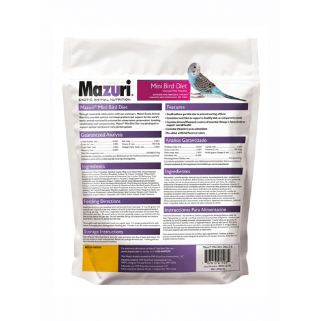 Mazuri® Mini Bird Diet 562A (2lb/1kg)