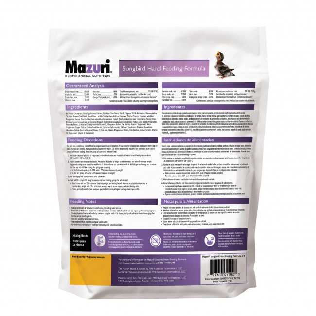 Mazuri® Songbird Hand Feeding Formula 5ZM6 (2lb)